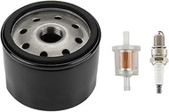 HIFROM Fuel Filter Oil Filter Spark Plug for Kawasaki FB460V FC420V FC540V FD501D FD590V FR651V FR69