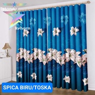 Curtains Ring 12 SPICA Motifs 6 WAVES SIZE 100 X 200 CM