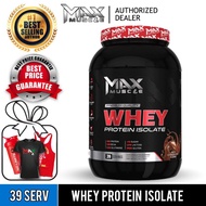 Whey Protein Isolate Muscle Max 30g Protein, 39 Serving Top Rated Flavors, MX