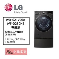 【小揚家電】LG 雙能洗 WD-S21VDB + WT-D250HB 新機上市 另售 WD-S21VB (詢問享優惠)