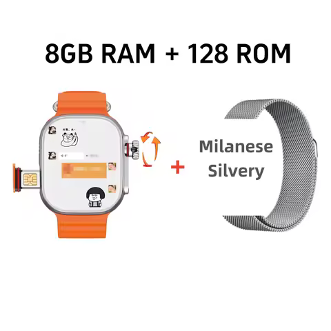 CDS9 S9 Ultra Smart Watch Android 4G Network Simcard 2.2inch 448*528 Amoled Heart Rate Monitor Googl