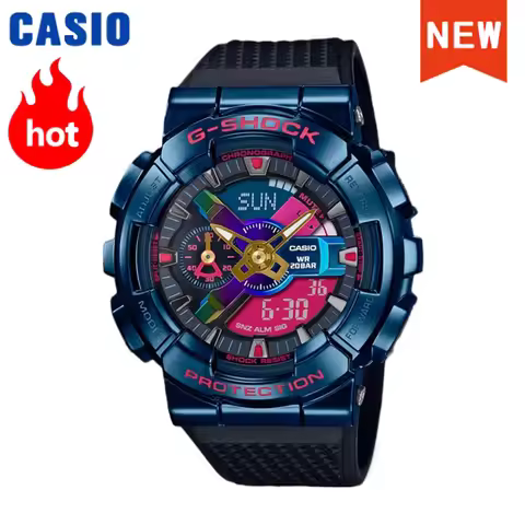 NEW VIP Casio GM-110 men's watch series G-SHOCK small steel cannon series genuine black gold waterpr