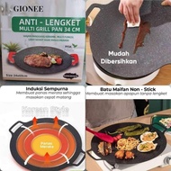 Multipurpose BBQ Grill/Round korean gril pan/Grill pan/Charcoalless Grill/Grill pan/Meat Grill