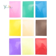 9 Piece Gel Light Filter Color Correction Colored Overlays Film Lighting Gel Filter for Film,Video,P