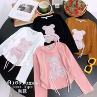 KidsLS | Wholesale Wholesale Wholesale | 695-A18819 Girls' long sleeve t-shirt top | 3-7 years | Pri