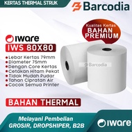 Kertas Thermal 80mm 80x80 Kertas Thermal Iware 80x80