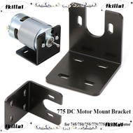 FKILA Motor Mount Bracket Black 775 DC Universal 775 Fixed Seat
