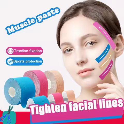 Beauty Kinesiology Tape Anti-Wrinkle Face Tape 2cm Kinesiology Tape for Face Skin Anti Aging Tape fo