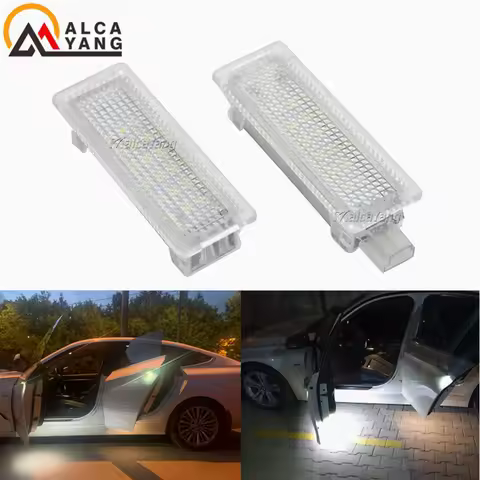 2Pcs LED Courtesy Footwell Under Door Light 63316972605 For BMW E60 E87 E70 E90 E92 E63 E65 E85 M3 M