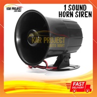 1 Sound 15W Car Siren Emergency Sounds Electric Horn Warning Siren