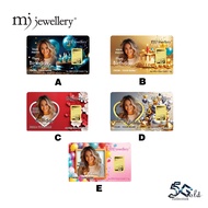 MJ Jewellery 5G Gold Collection 999.9/24K Customize Gold Bar F48 (0.1g / 0.2g / 0.5g / 1g)