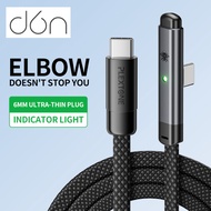 Plextone T-Type C to C Gaming Charging Data Cable 66W QC3.0 - BLACK