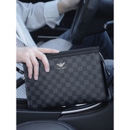 Clutch Bag Men's Clutch Bag VFANAMANI Men's Clutch Bag Genuine Leather Clutch Bag Envelope Underarm 