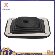 【jcyepw3j】Car Shift Dust Cover Rubber Shifter Boot with Chrome Plate 5 5/8 x 6 3/4 Manual Automatic 