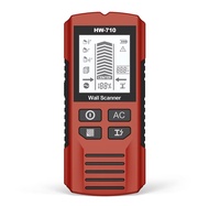 เครื่องตรวจจับโครงสร้างผนังอเนกประสงค์ HW-710 เครื่องตรวจจับโลหะ ไม้ และสายไฟ AC แบบพกพา พร้อมฟังก์ช