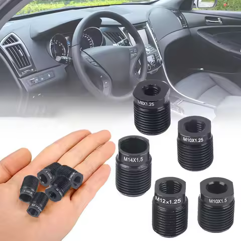 Aluminum Alloy Shift Knob Adapter With Inside Thread M8*1.25/M10*1.25/M10*1.5/M12*1.25 For Universal