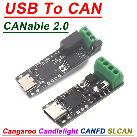 CANable 2.0 USB To CAN Cangaroo Candlelight CAN-FD SLCAN Firmware Debugger CAN Bus Analyzer Debuggin