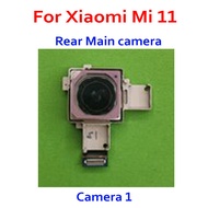 Original กล้องด้านหลังสำหรับ Xiaomi Mi 11 Mi11ด้านหลังโมดูลกล้องหลักเปลี่ยนอะไหล่ M11กล้องด้านหน้า