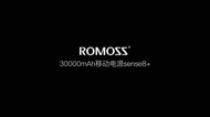 ROMOSS Sense8+ Powerbank 30000mAh Backup Power Lightning Type-c QC3.0 Quick Charge for Android IP