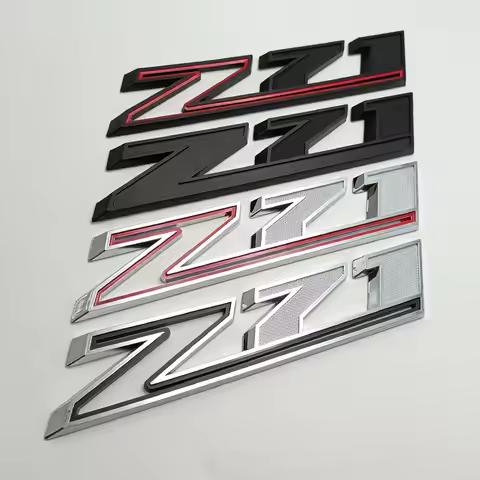 3d ABS Chorme Black Logo Z71 Emblem Car Badge For Tahoe Colorado Cheyenne Chevy Silverado Z71 Sticke