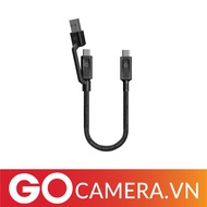 Genuine MAZER USB-A+USB-C to USB-C Cable 18CM