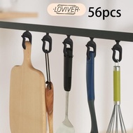 LOVIVER 56x Hooks for Gazebo Curtains Rustproof Hotel for Drapes Curtain Track Hooks