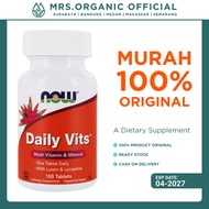 Vitamin Supplement Daily Vits Now Multi Vitamins And Minerals 100 Tablets