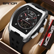 All-in-One SANDA Student Timepiece - 3 Time Zones, Chronograph, Luminous & Waterproof