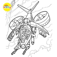 Airplane Coloring Pages - Set of 20 A4 A5 Coloring Pages for Wax and Pencil Coloring Pages - KOTY CO