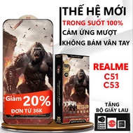 Standard tempered glass for Realme C51/C53 full screen transparent. Screen protector| Top case