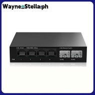 【Wayne_Stella】2.5Gb Switch 4 Port 2.5G Unmanaged Network Switch with 2 Port 10GbE SFP+ Slot Home Set
