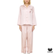 Wacoal Cafe'cation Long-Sleeved Pajamas With Collagen Model WN7E75 Pink (PI)
