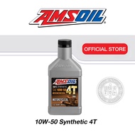 สินค้าใหม่! AMSOIL 100% Synthetic 10W-50 4T Performance Motorcycle Oil