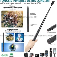 DISC PRICE - Ultra Long Invisible Selfie Stick 3M for Insta360 GoPro