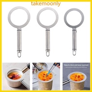 TAK Rustproof Metal Caramel Rings for Kitchen Use on Various Sweets Treat Creme Brulee Topping Effic