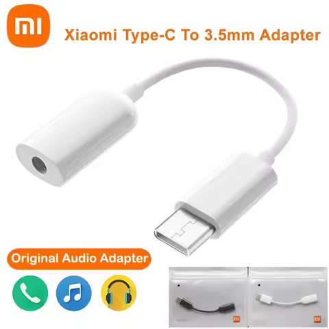 Original Xiaomi USB Type C To 3.5mm Earphone Audio Adapter Aux Jack Converter Cable For Mi 14 Ultra