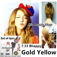 Gold Yellow Permanent Hair Color Set - 7.33 Bhappy