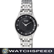 Citizen Eco-Drive EG3210-51E EG3210-51 Stainless Steel Black Dial Analog Ladies / Womens Watch