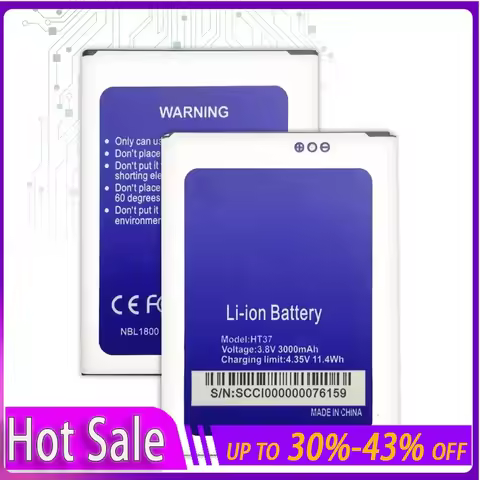 HT37 Pro 3000mAh Rechargeable Mobile Phone Battery for HOMTOM HT37Pro Portable Batteries for Cell Ph