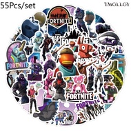 [T] 55Pcs/Set Fortnite Stickers Waterproof Stickers Decal for Toys