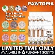 8PCS【COD】PAWTOPIA cassava cat litter pasir kucing murah tofu cat litter box barang kucing cat litter