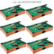 6 sets. 12x20 inches Table Top Billiard Table Set / Pool Game Set for kids / cod