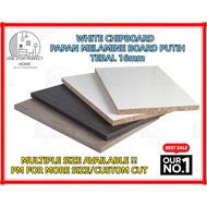PAPAN CHIPBOARD PUTIH MELAMIN BOARD DENGAN ABS EDGING TEBAL 16mm