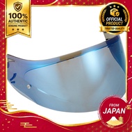 Genuine OGK Kabuto CF-1W Blue Mirror Tinted Motorcycle Helmet Visor Face Shield Replacement Original