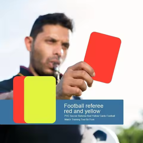 4/6pcs Sport Football Soccer Referee Wallet Notebook with Red Card And Yellow Card Useful Referee To