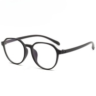 Anti-blue glasses men's and women's fashion no degree flat glasses large frame new no screw design i