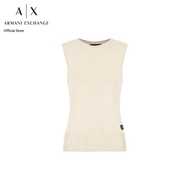 AX Armani Exchange เสื้อนิตแวร์ผู้หญิง รุ่น XW000118-AF10352-U1095 - สีเบจ
