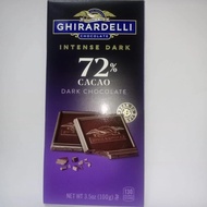 Cokelat Ghirardelli Intense Dark 72% Cacao Bar Chocolate 100g Premium