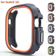 Suitable for watch 10th Generation Apple Watch Two-Color Half-Pack TPU+PC Protective Case Ultra Watc