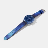 OMEGA x Swatch Mission to Neptune Moonwatch代用小牛皮錶帶
